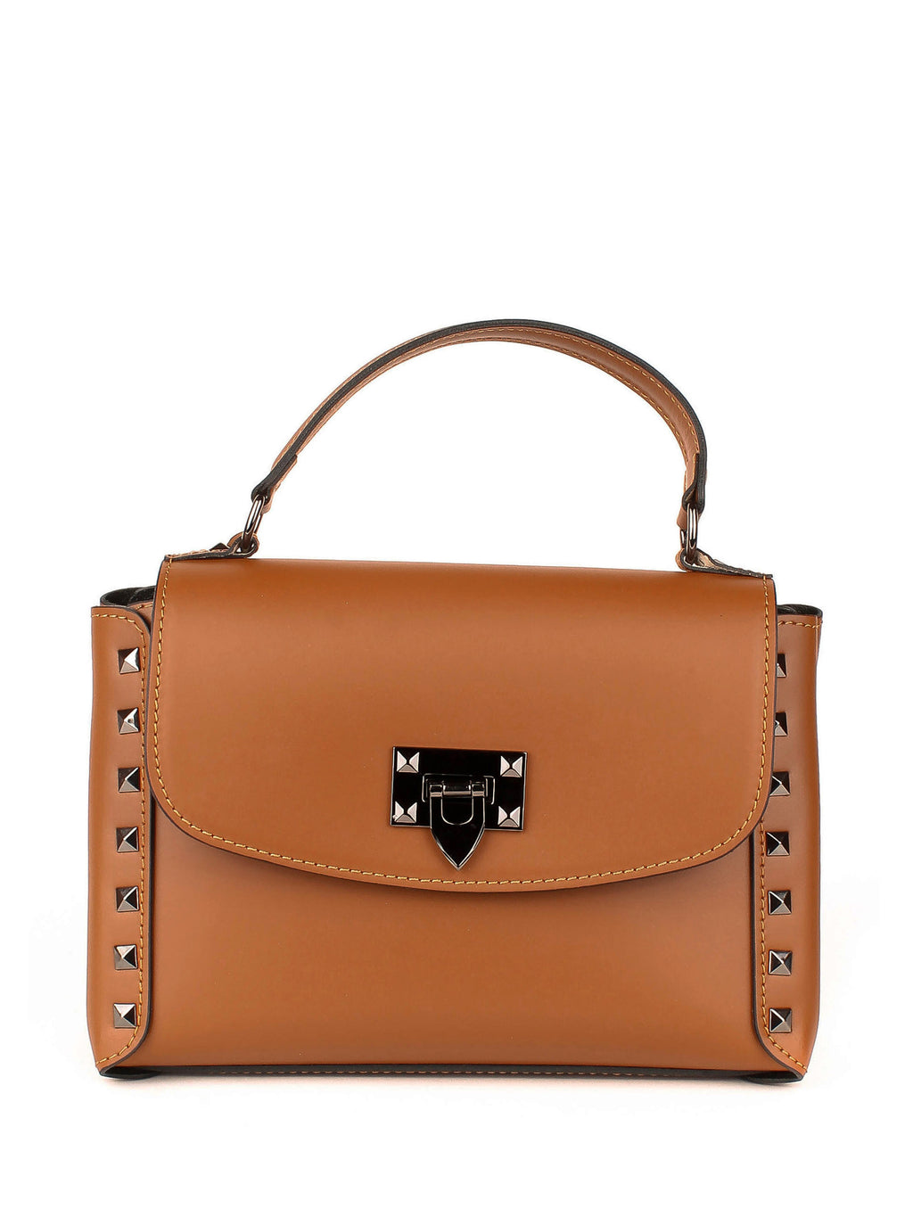 Bolso de mano de piel italiana Rojo 1291-45-31