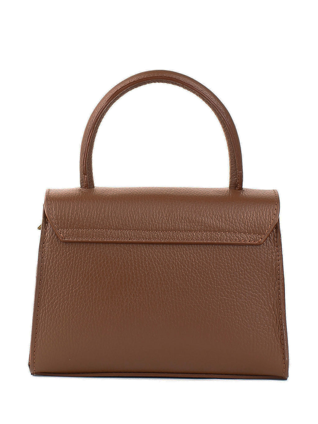 Bolso de mano de piel italiana Marrón 9025-06-32