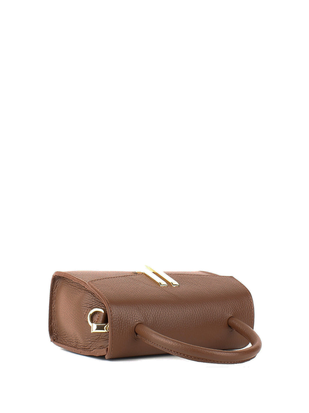 Bolso de mano de piel italiana Marrón 9025-06-32