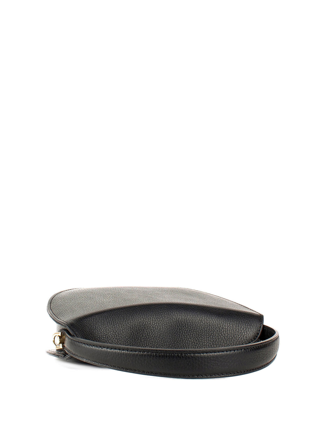 Bolso de hombro de piel italiana Negro 7640-05-32