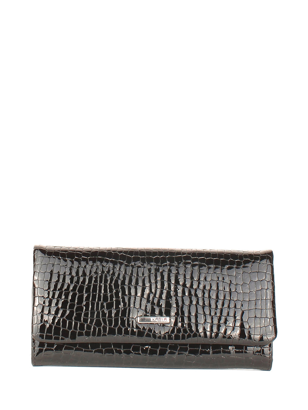 Cartera de piel italiana Negro 1159-572