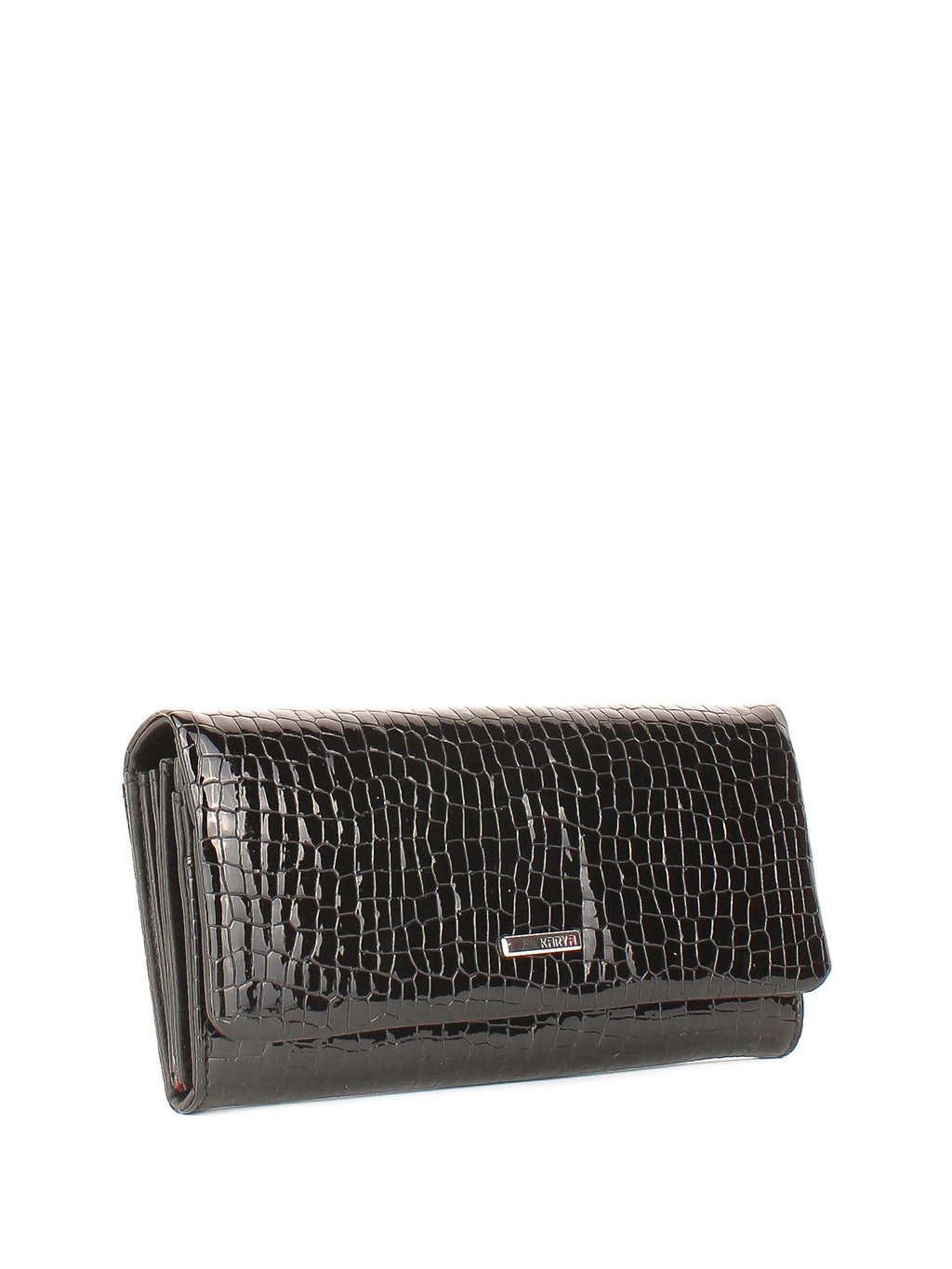 Cartera de piel italiana Negro 1159-572