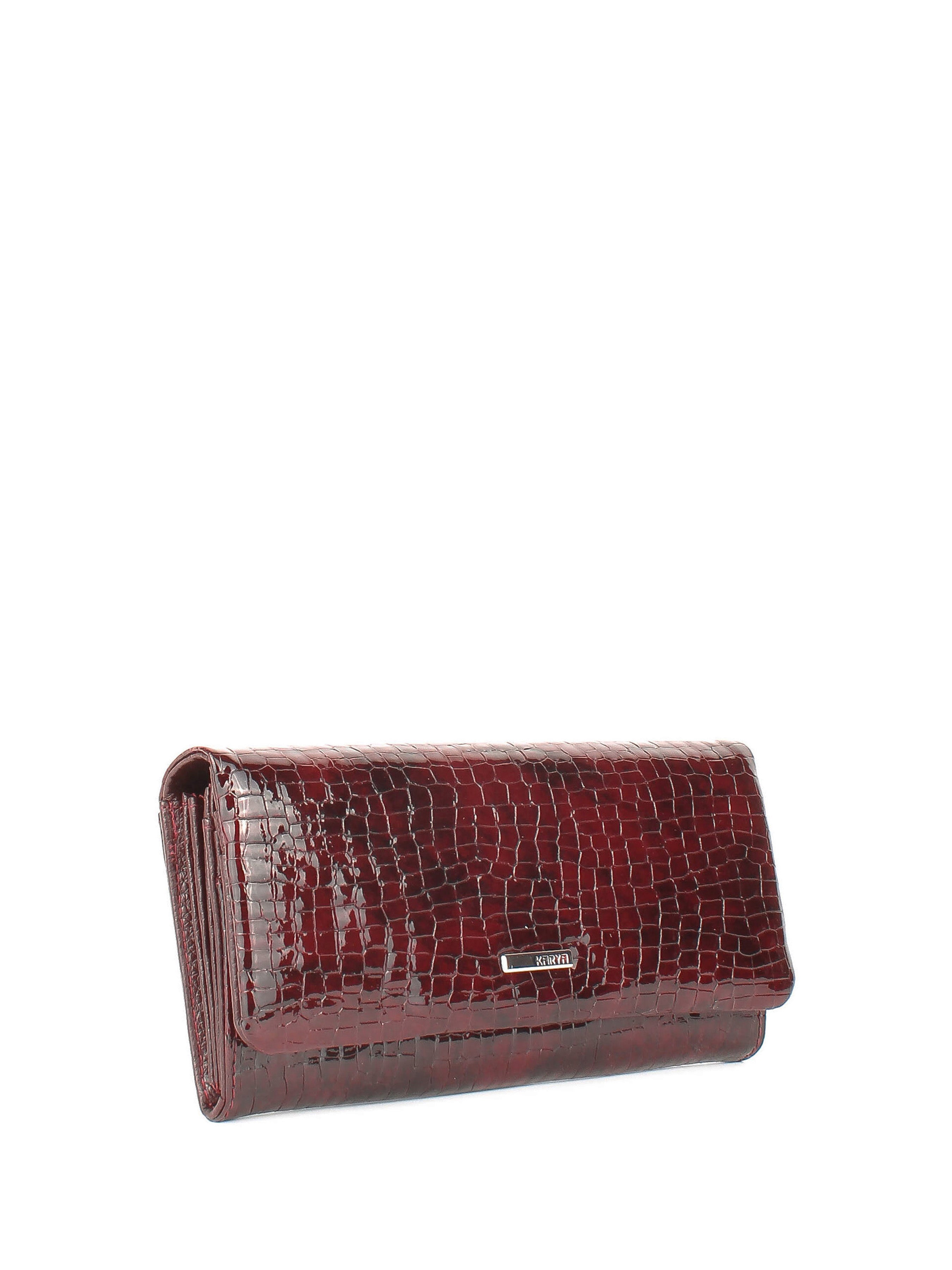 Cartera de piel italiana Burgoña 1159-577