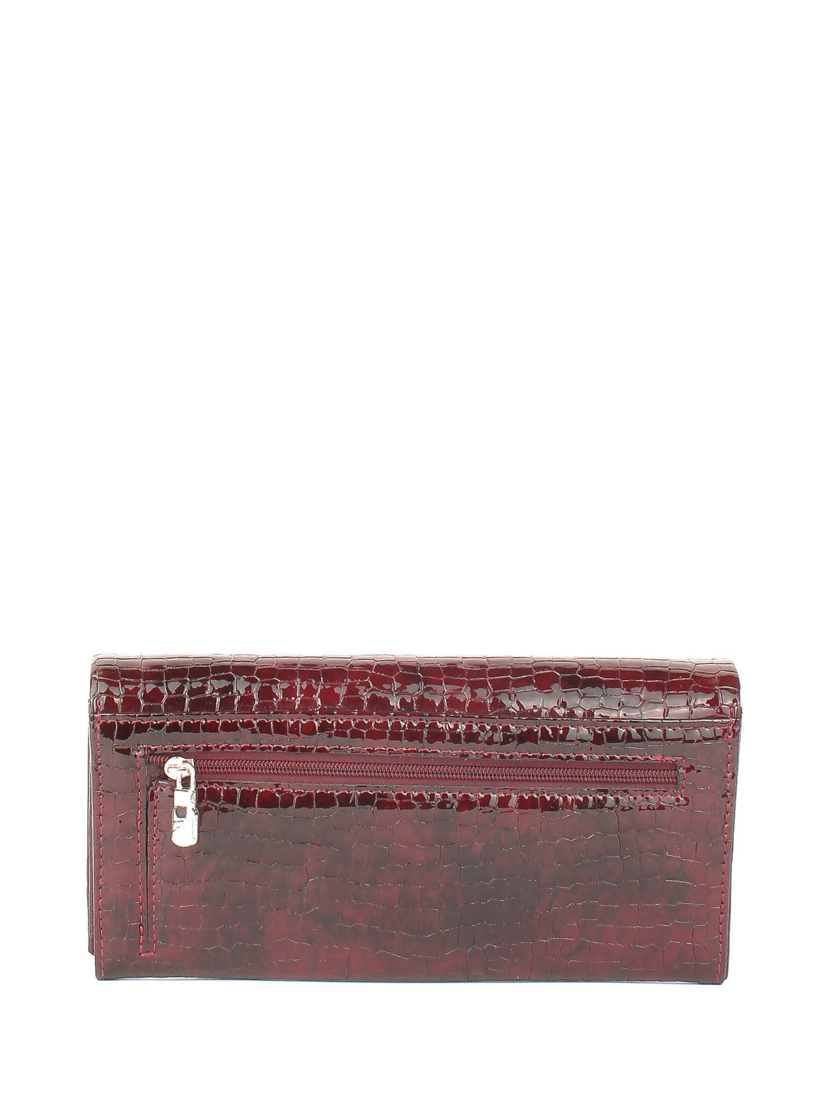 Cartera de piel italiana Burgoña 1159-577