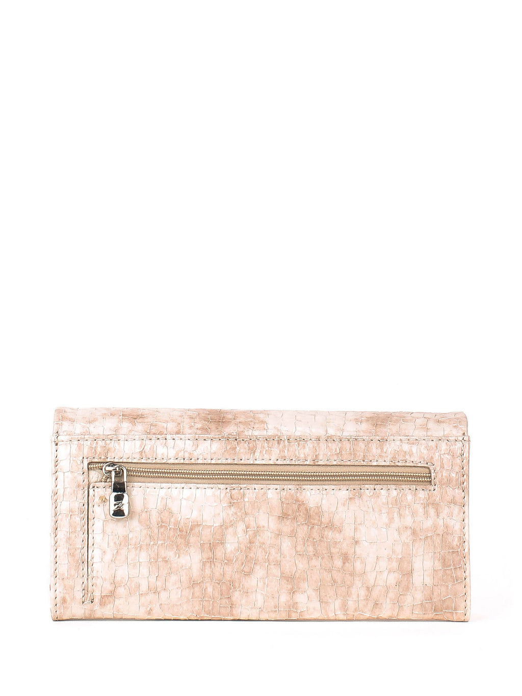 Cartera de piel italiana Beige 1159-579