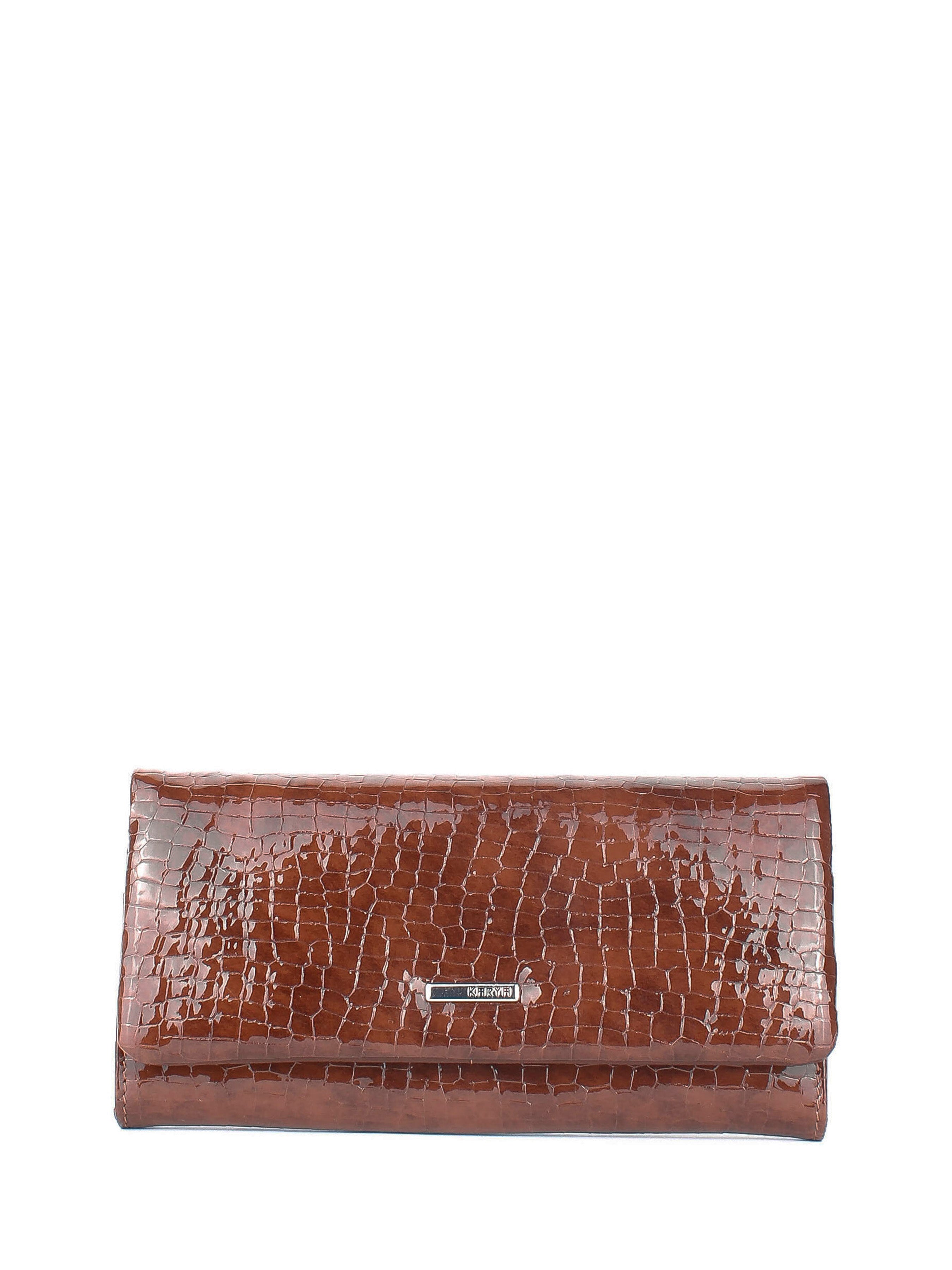 Cartera de piel italiana Marrón 1159-578