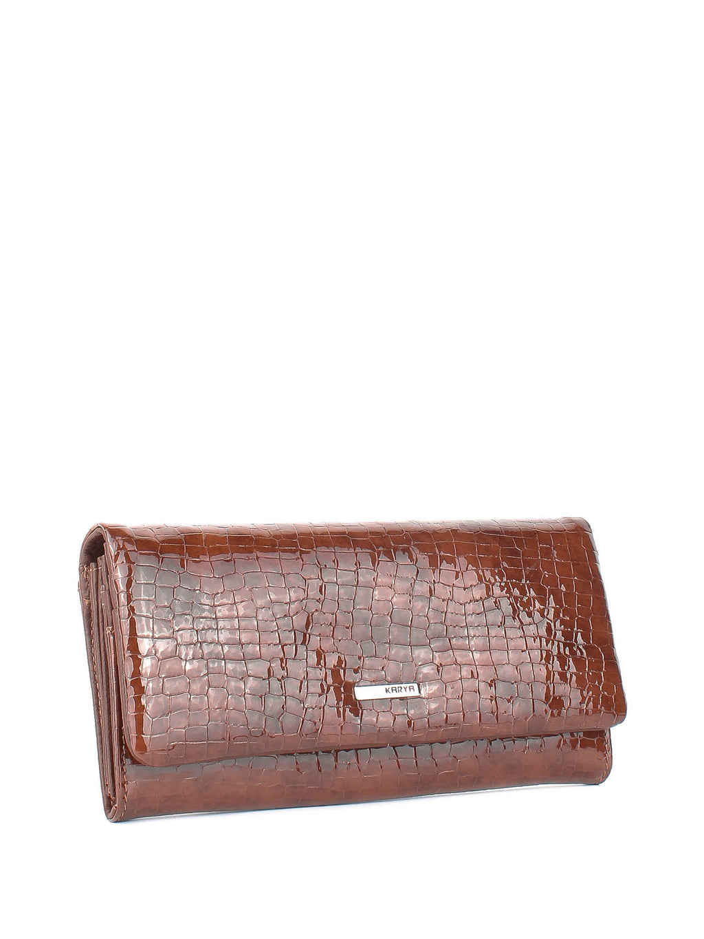 Cartera de piel italiana Marrón 1159-578