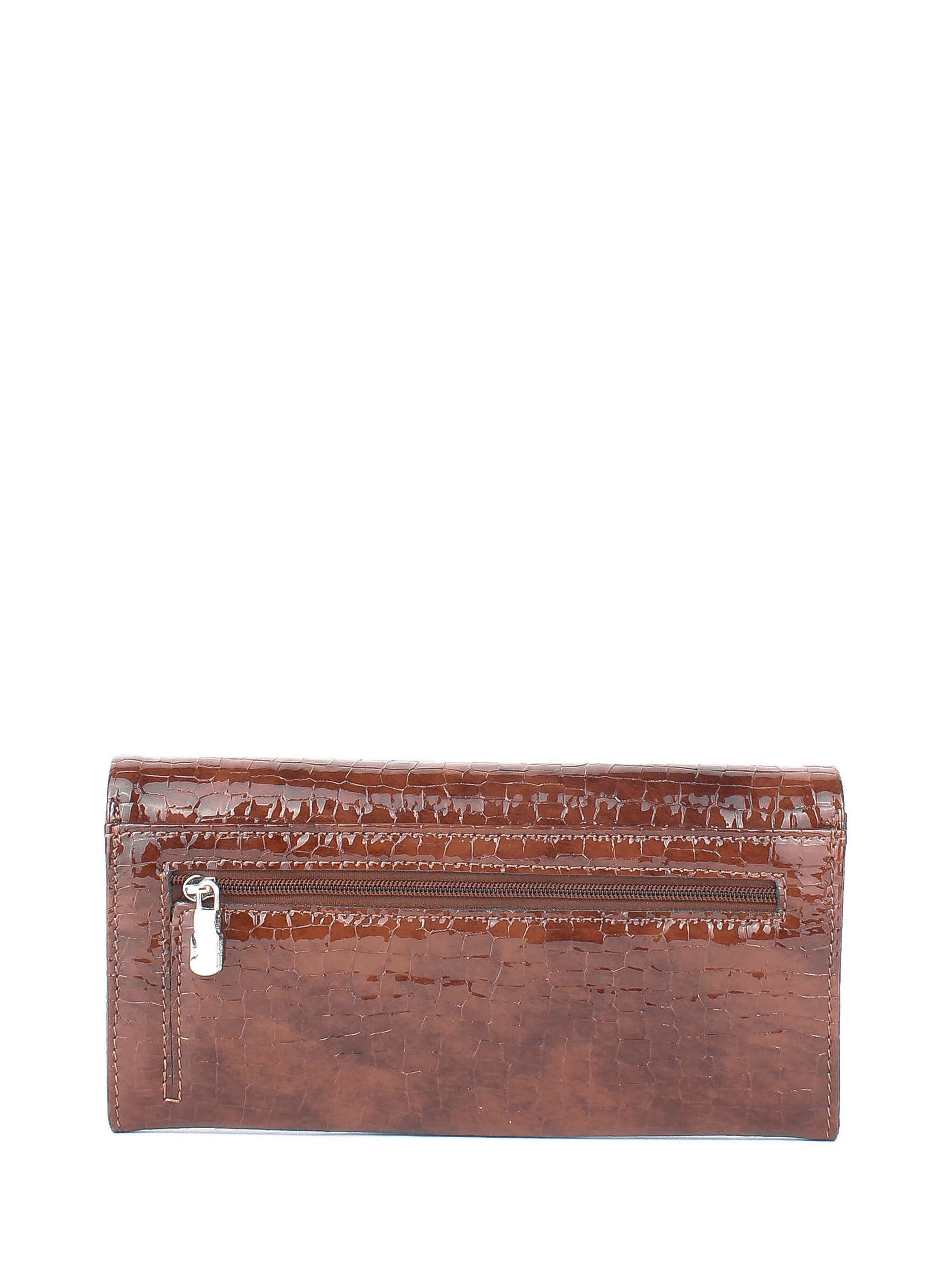 Cartera de piel italiana Marrón 1159-578