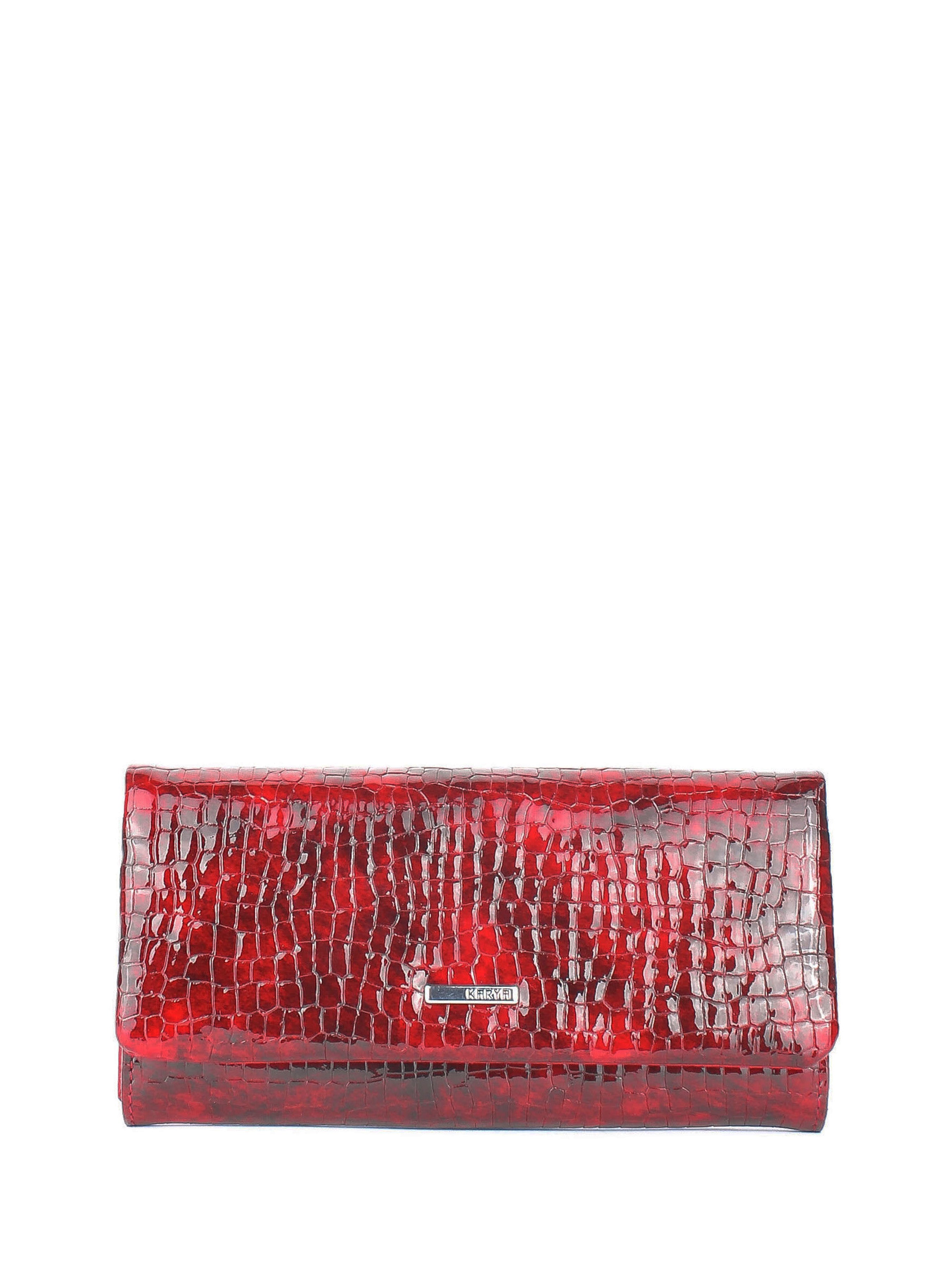 Cartera de piel italiana Rojo 1159-573