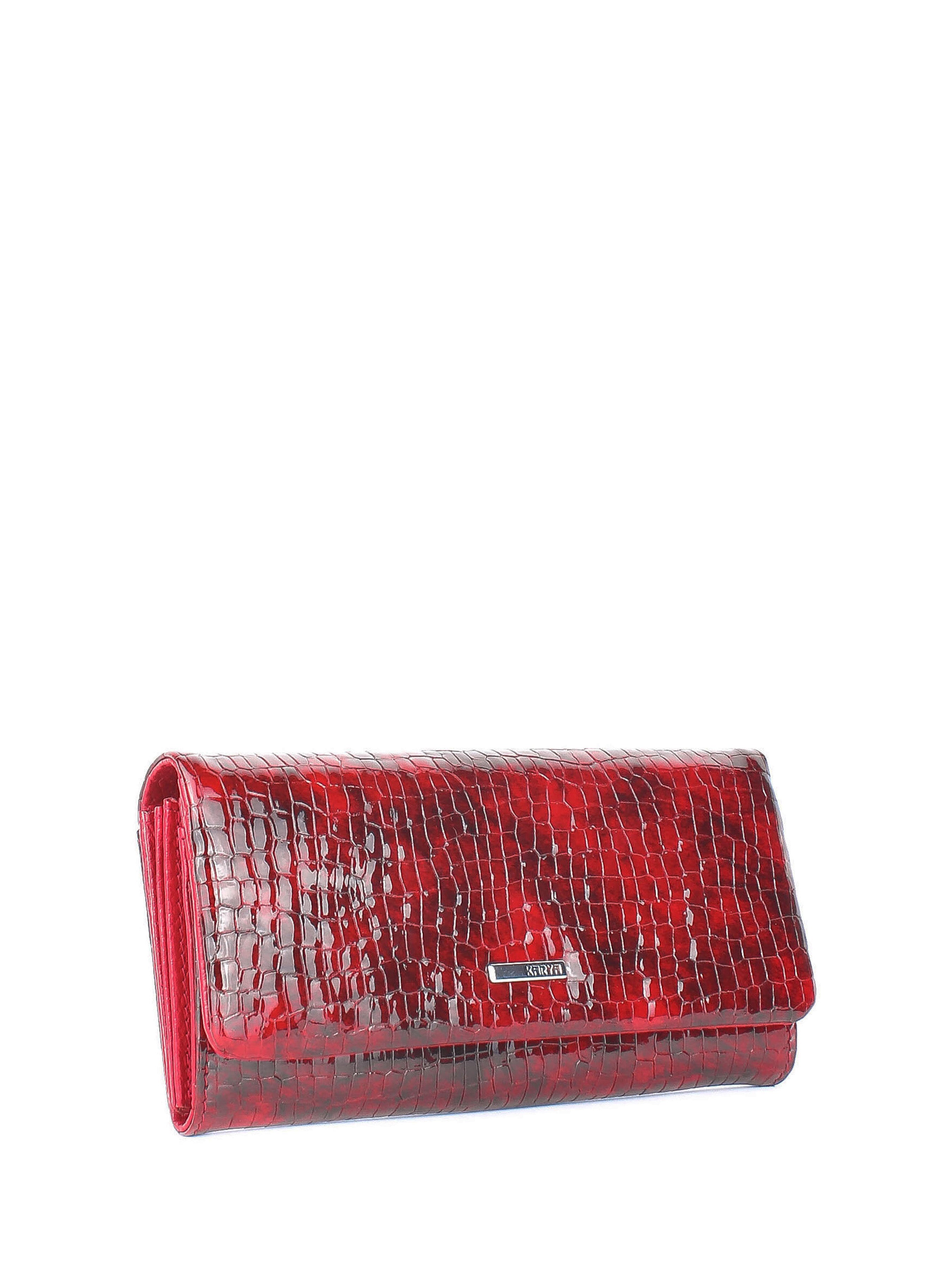 Cartera de piel italiana Rojo 1159-573