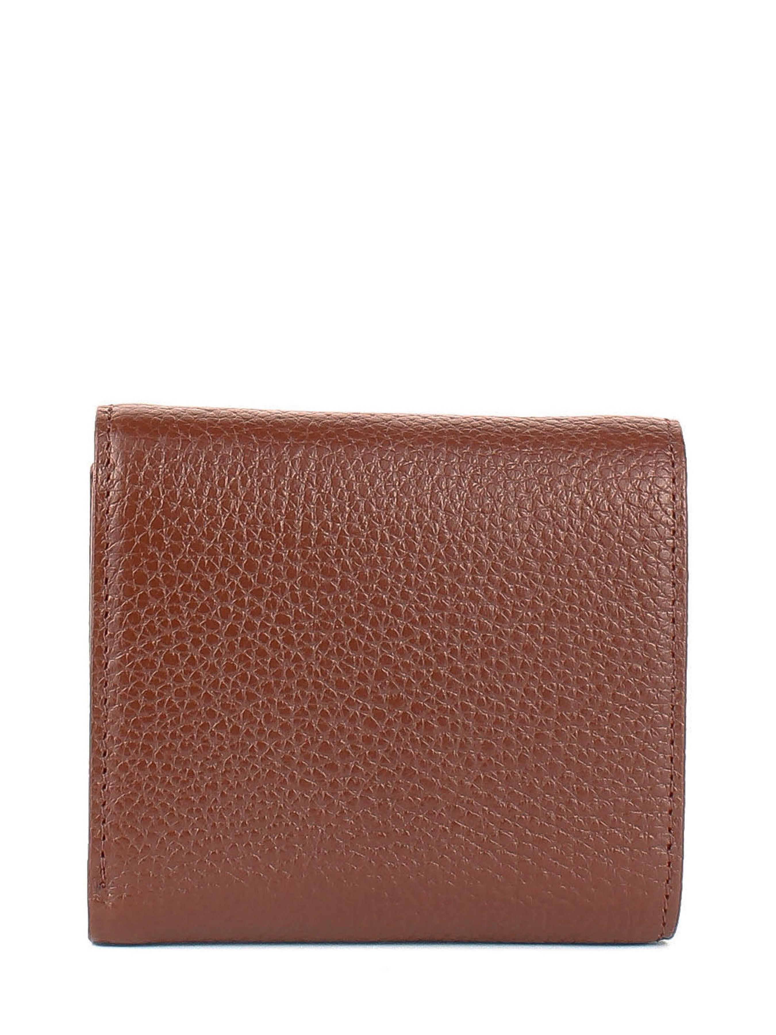 Cartera de piel italiana Marrón 2019-38