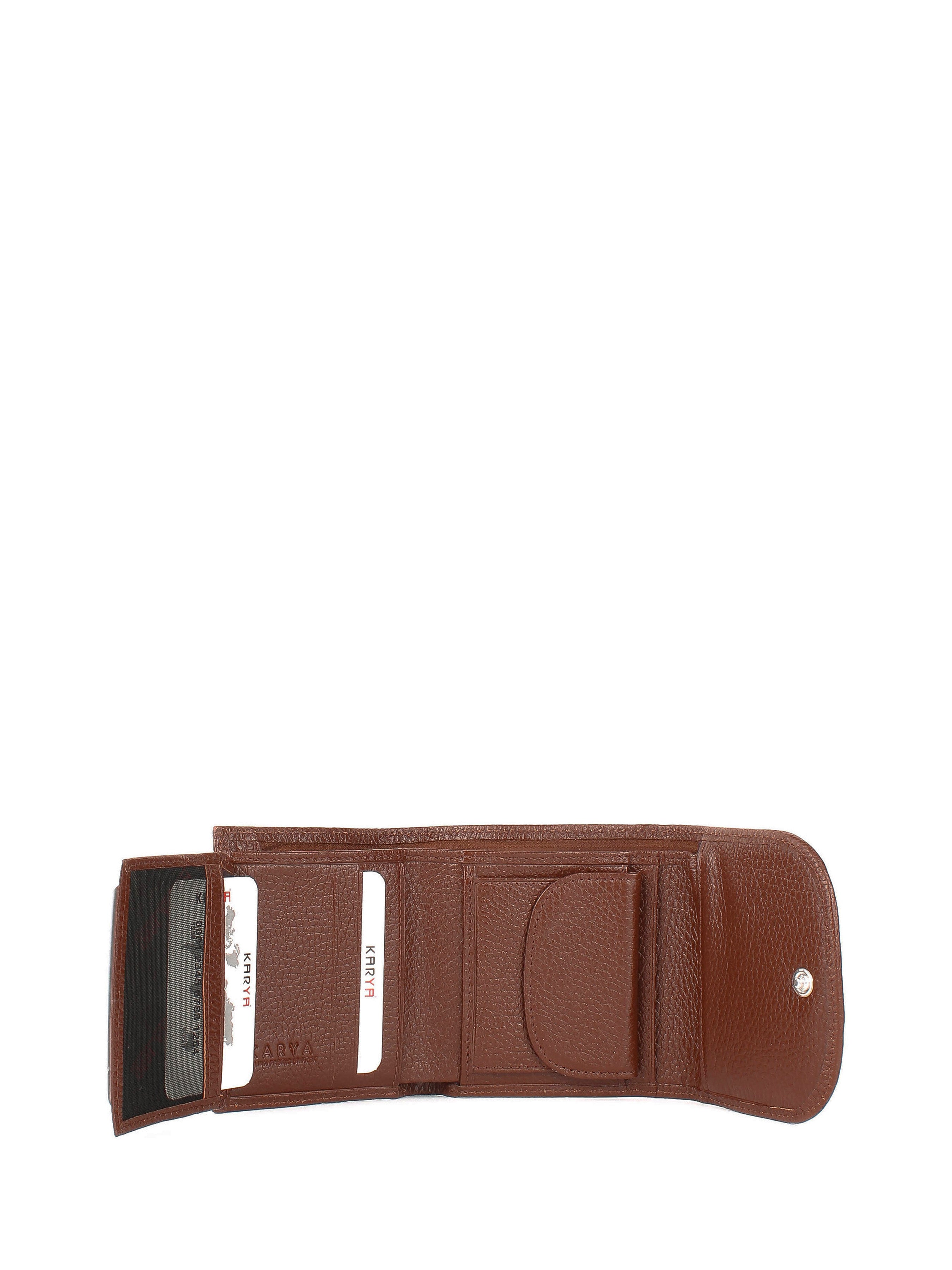 Cartera de piel italiana Marrón 2019-38