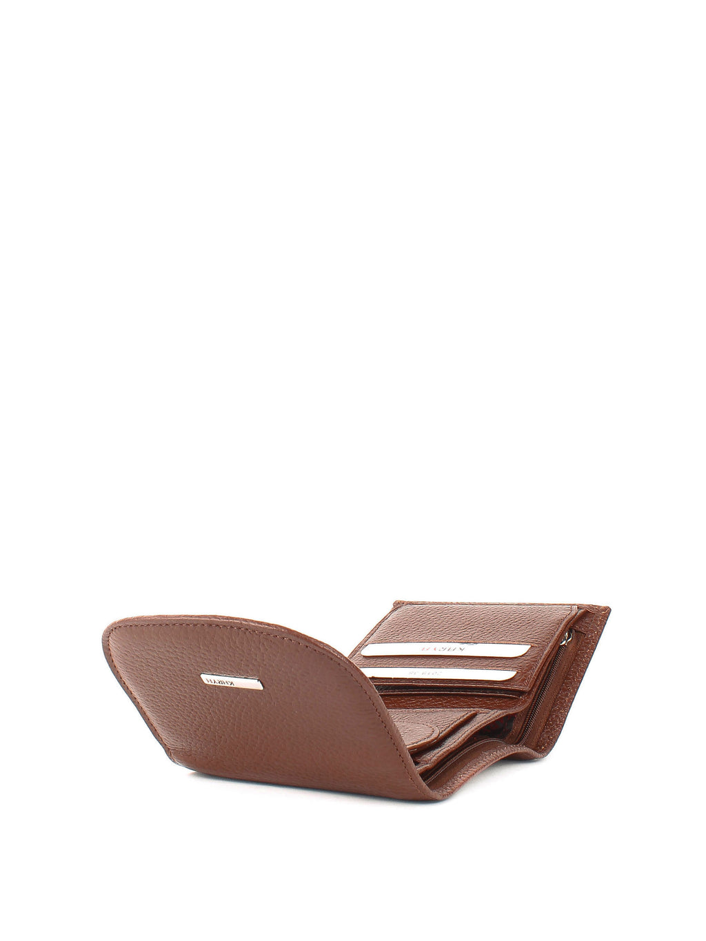 Cartera de piel italiana Marrón 2019-38