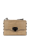 Bandolera de piel italiana Gris 2271-52-36