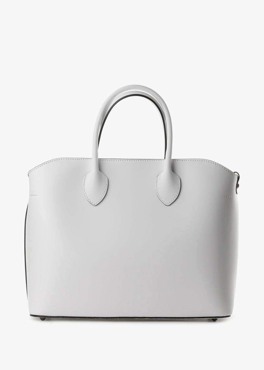 Bolso Tote de piel italiana Blanco 4392-16-31