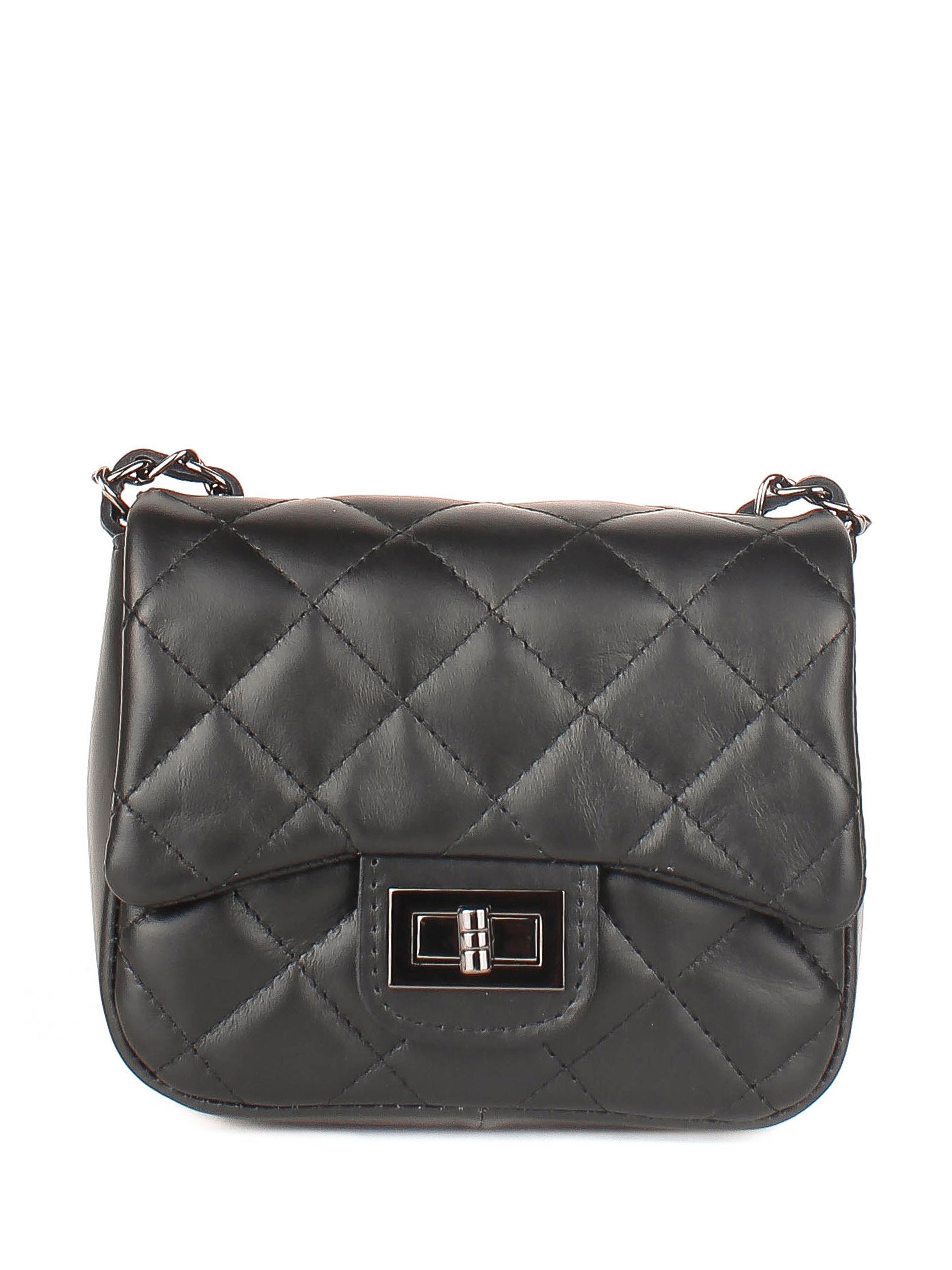 Bandolera de piel italiana Negro 5823-05-37