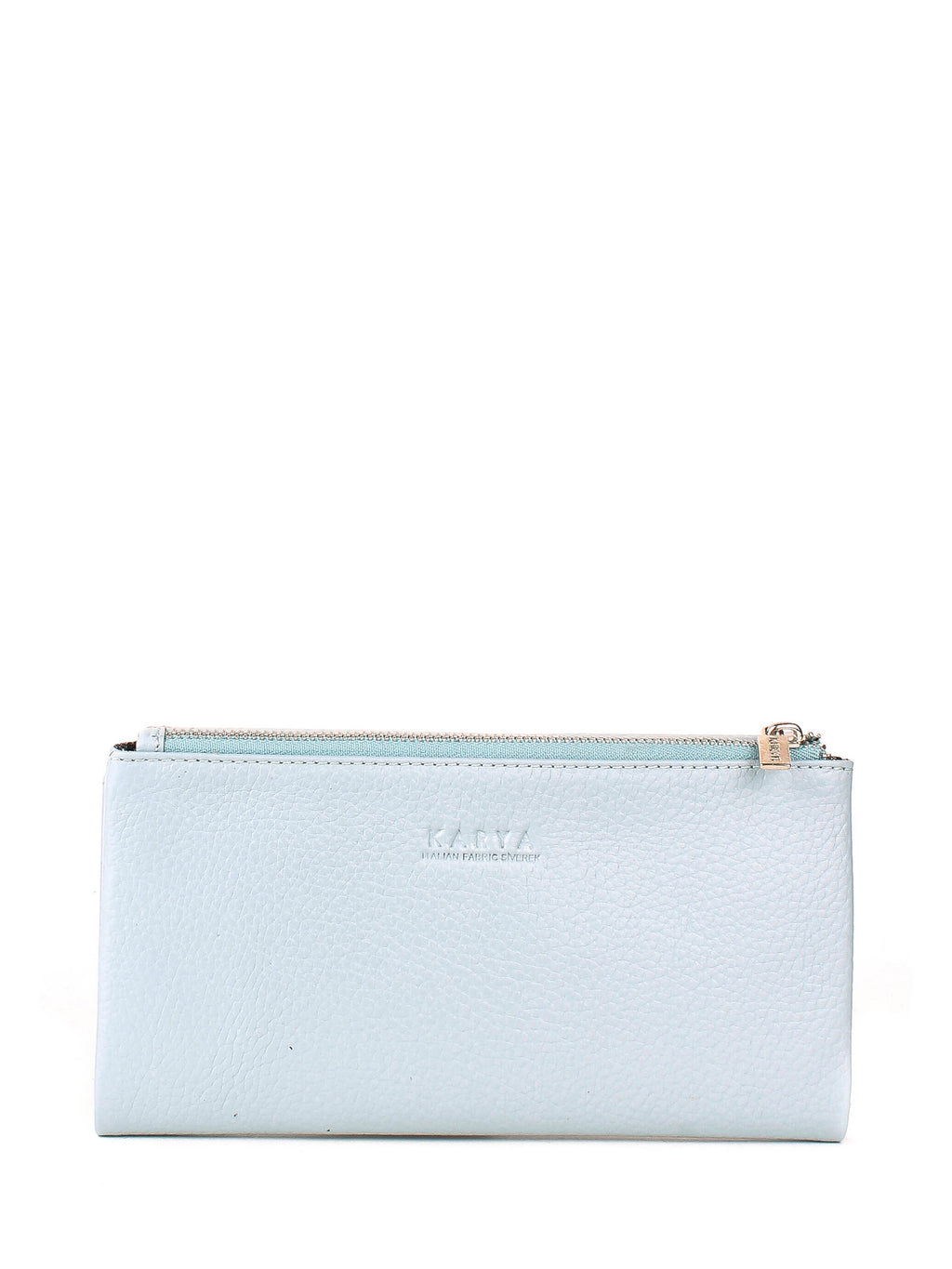 Cartera de piel italiana Блакитний 1173-101