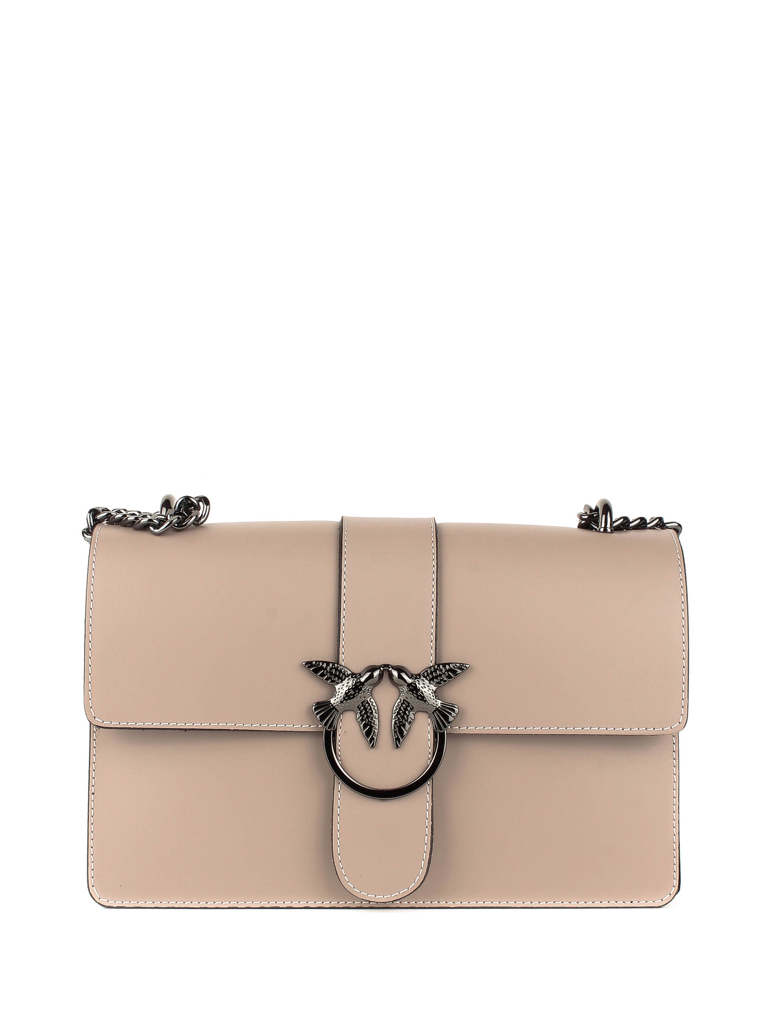 Bandolera de piel italiana Gris 1711-52-31