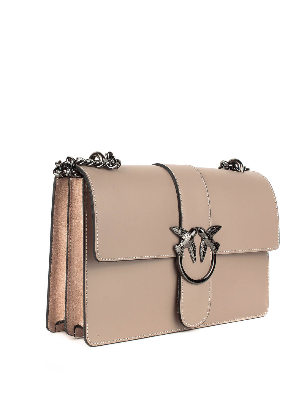 Bandolera de piel italiana Gris 1711-52-31