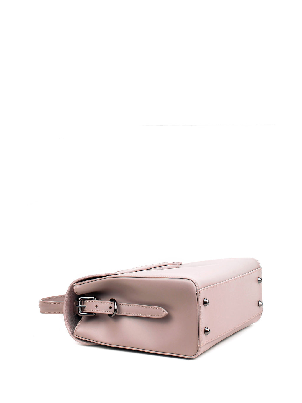 Bolso de mano de piel italiana DIVISI Gris