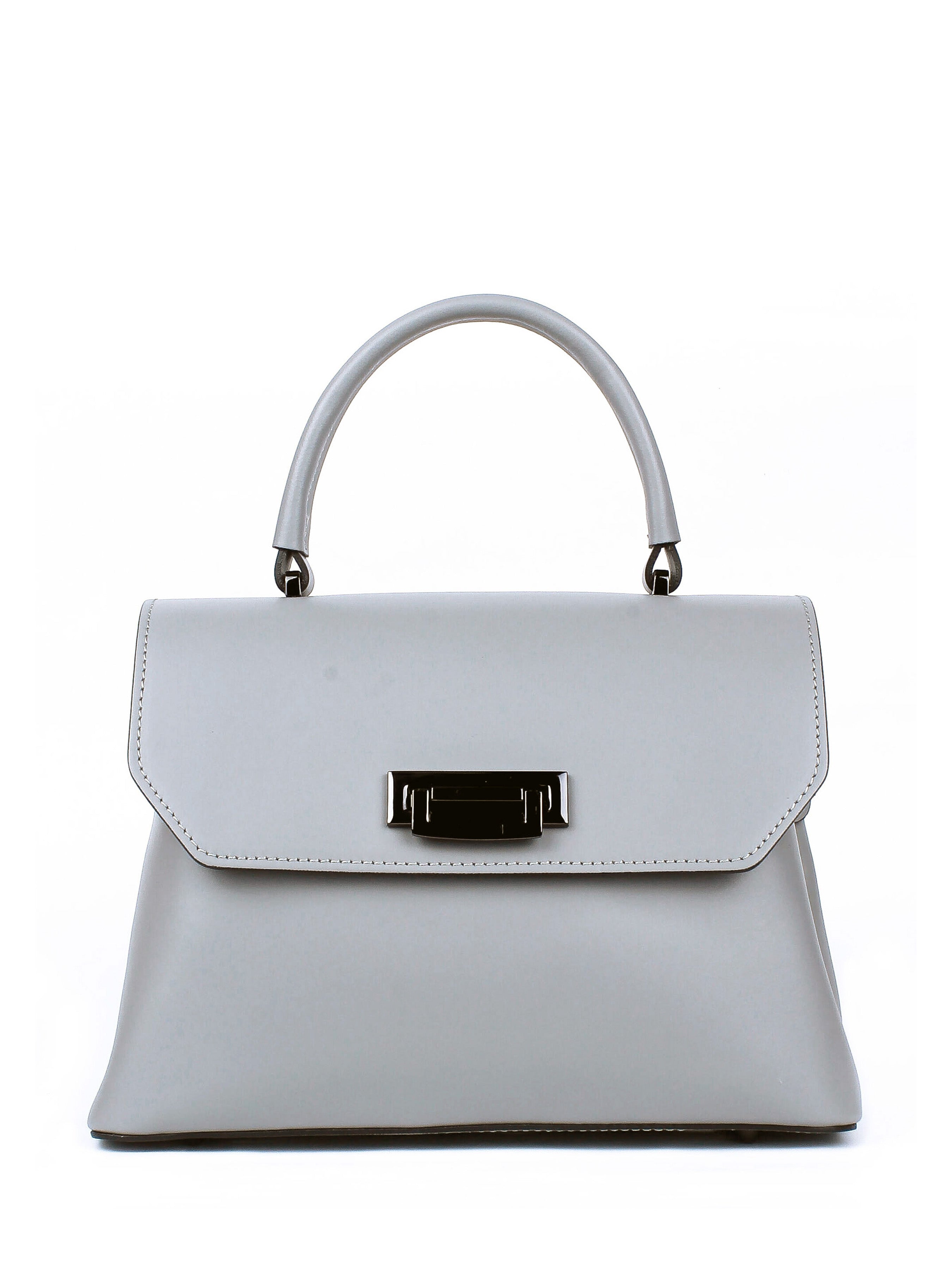 Bolso de mano de piel italiana STOCATTO Gris