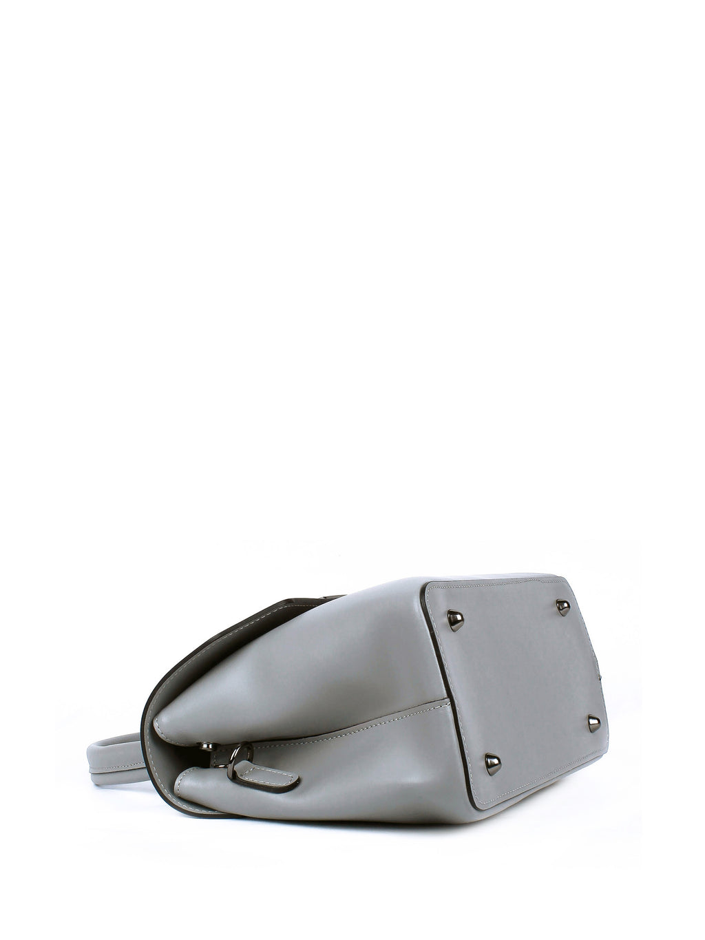 Bolso de mano de piel italiana STOCATTO Gris