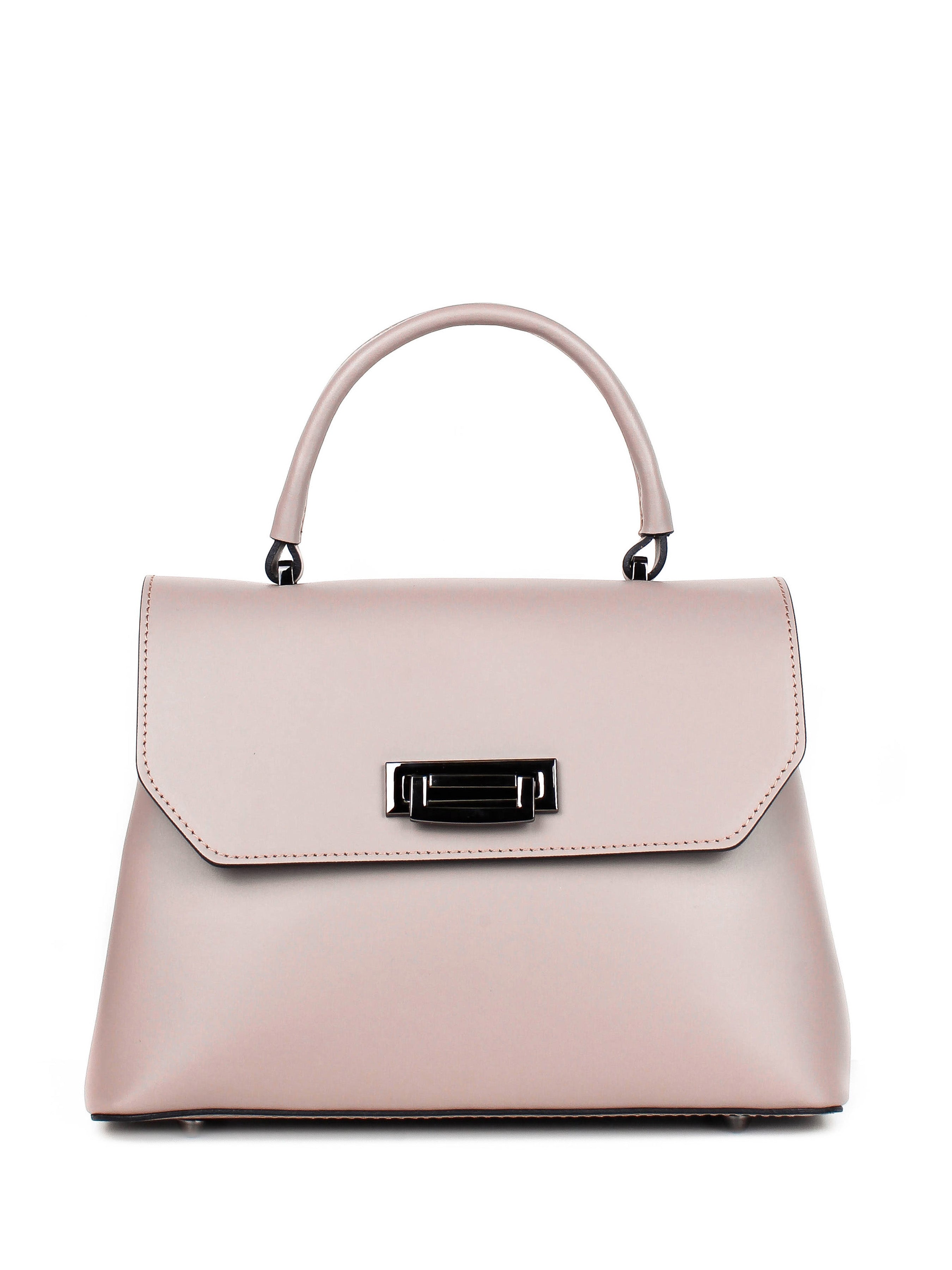 Bolso de mano de piel italiana STOCATTO Beige