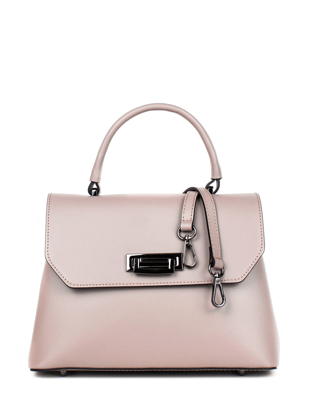 Bolso de mano de piel italiana STOCATTO Beige