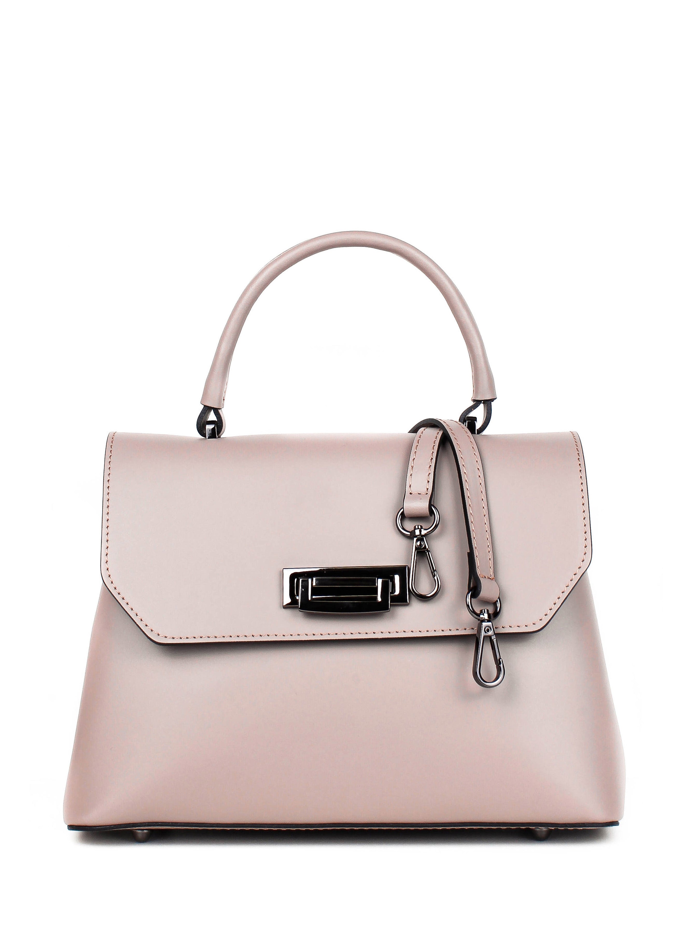 Bolso de mano de piel italiana STOCATTO Beige