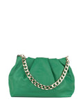 Bandolera de piel italiana Verde 7608-08-32