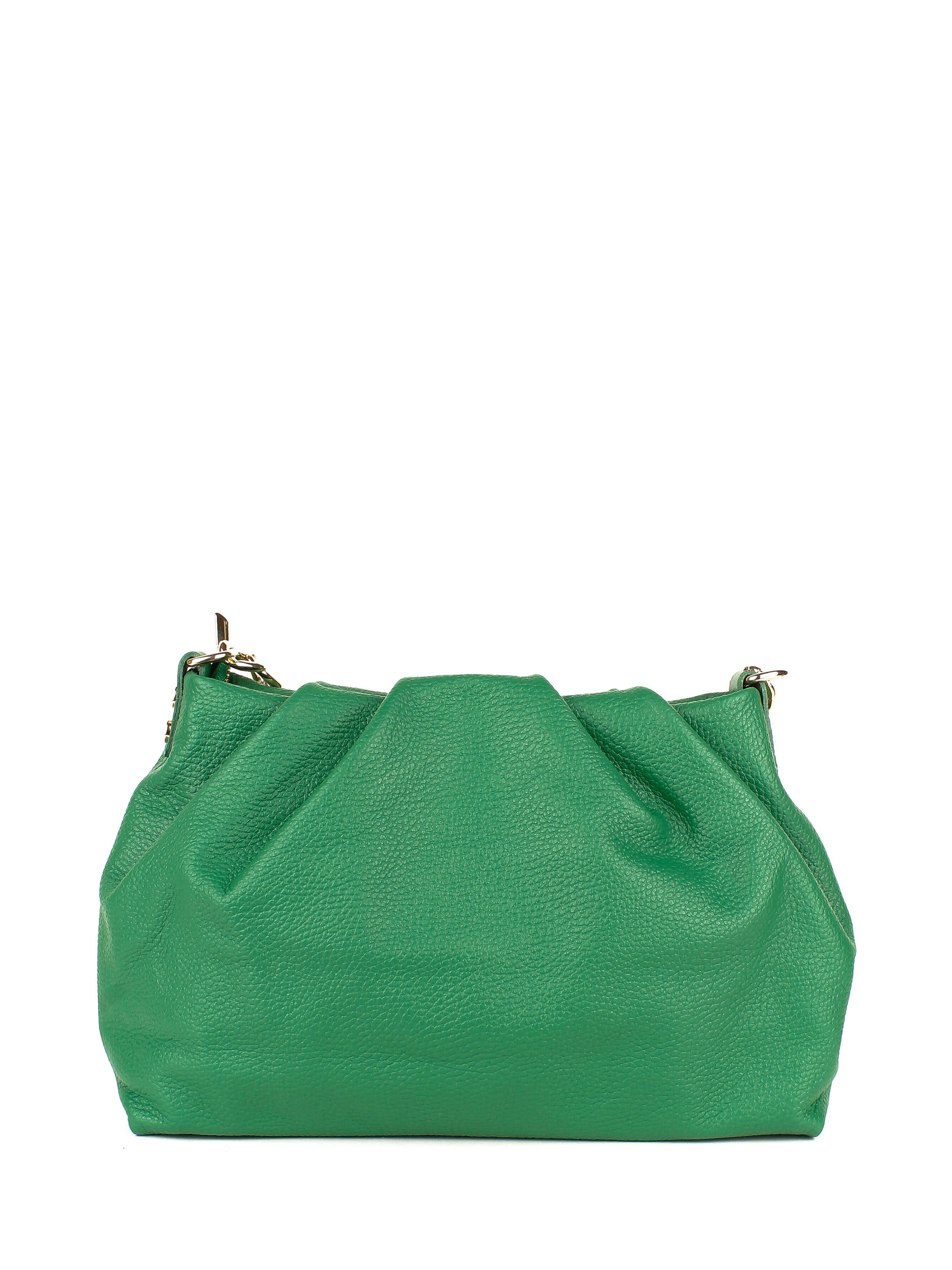 Bandolera de piel italiana Verde 7608-08-32