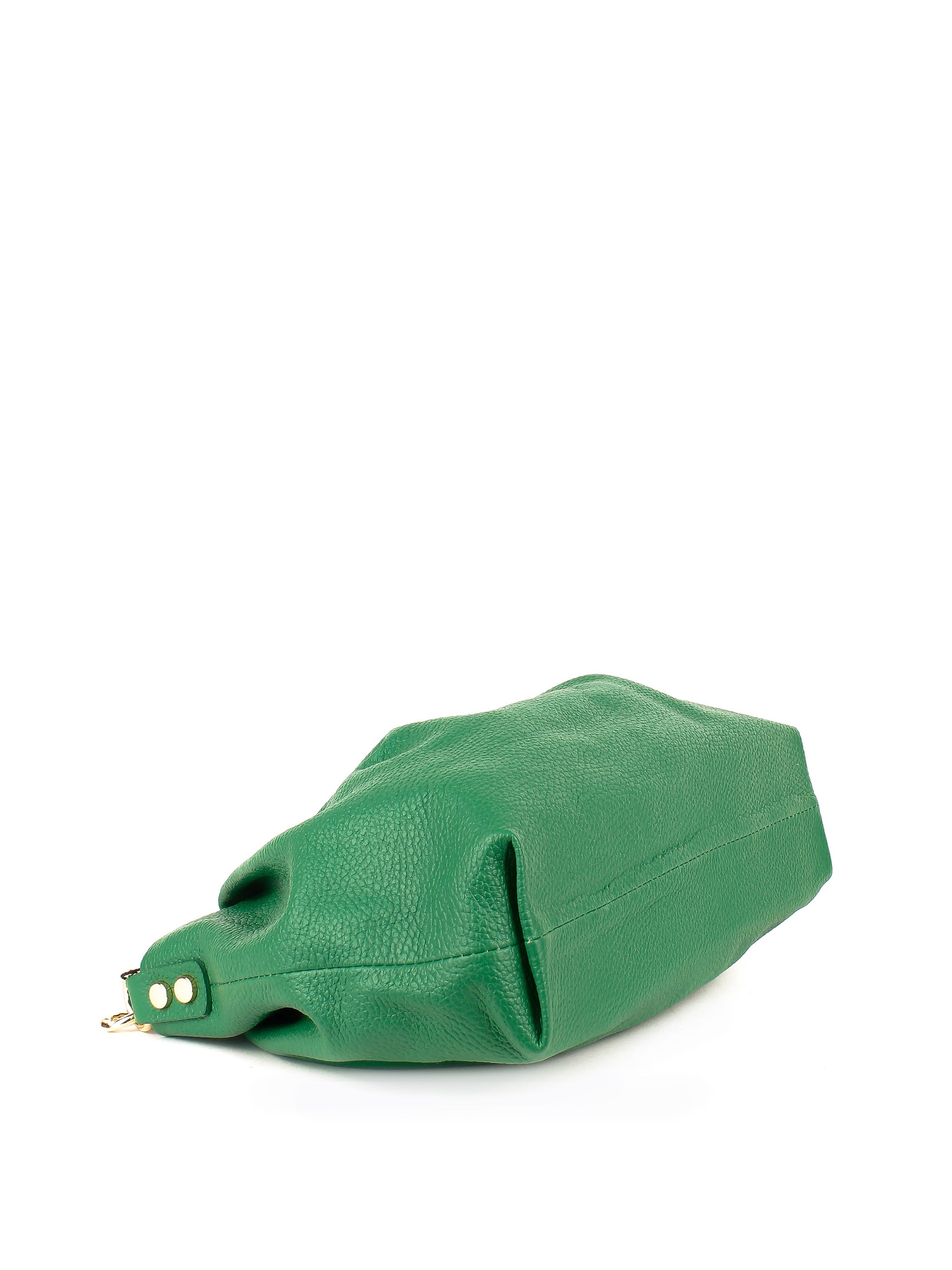 Bandolera de piel italiana Verde 7608-08-32