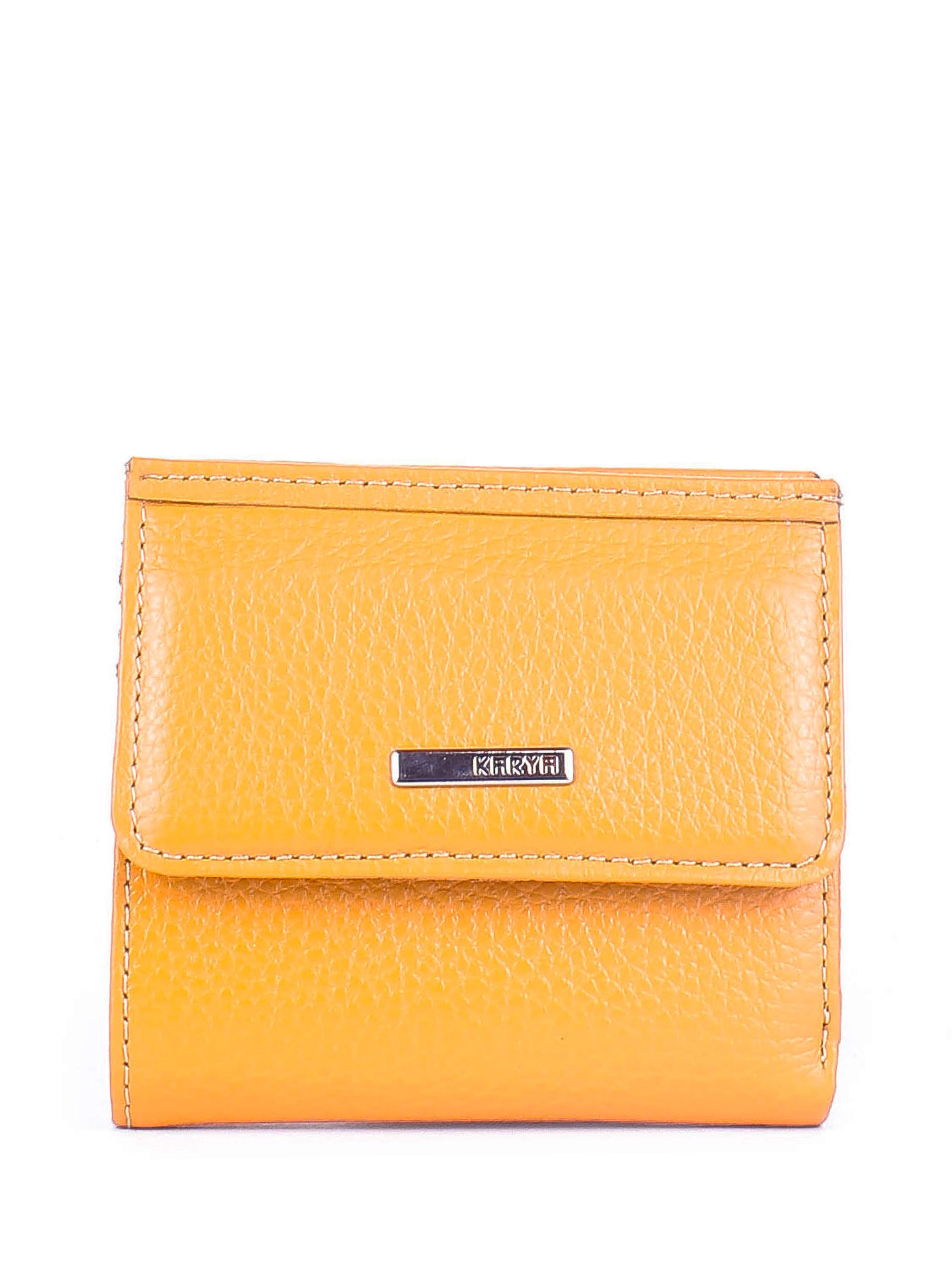 Cartera de piel italiana Amarillo 1066-56