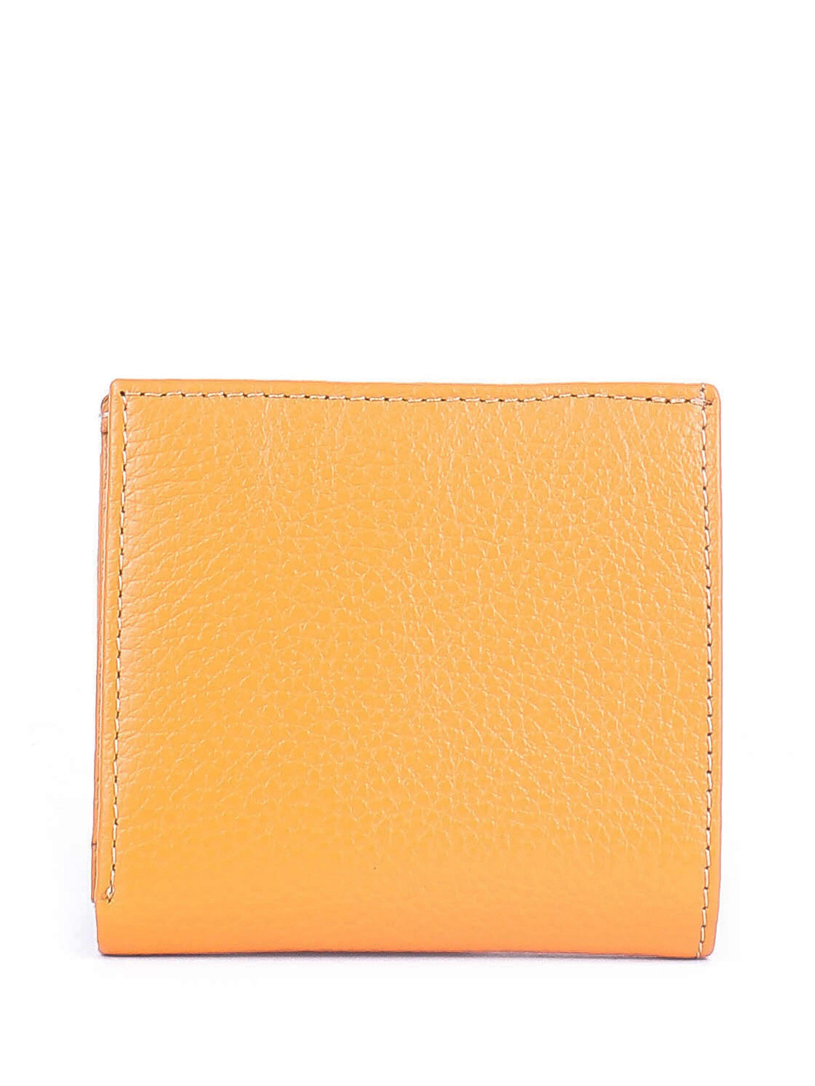 Cartera de piel italiana Amarillo 1066-56