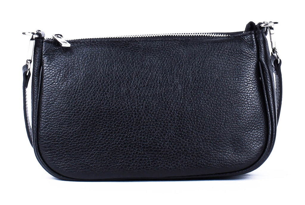 Bandolera de piel italiana Negro 4277-05-32