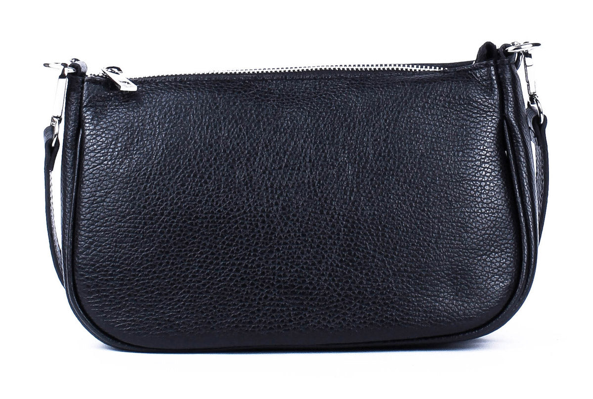 Bandolera de piel italiana Negro 4277-05-32