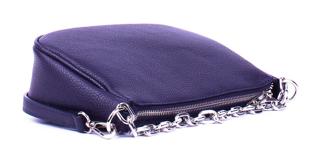 Bandolera de piel italiana Morado 4277-14-32