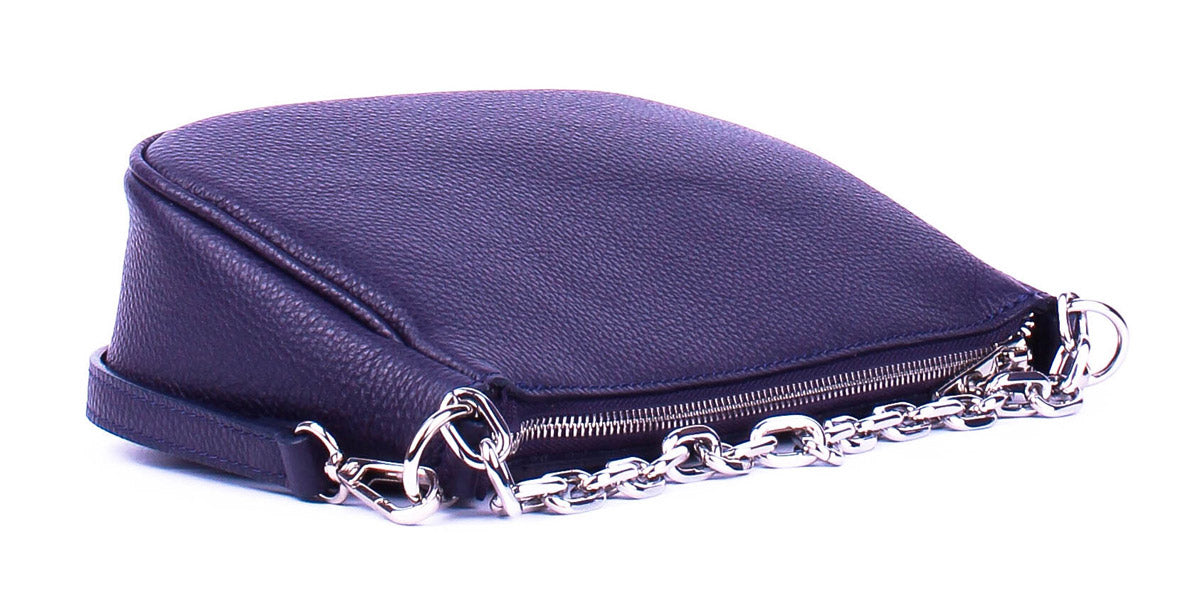 Bandolera de piel italiana Morado 4277-14-32