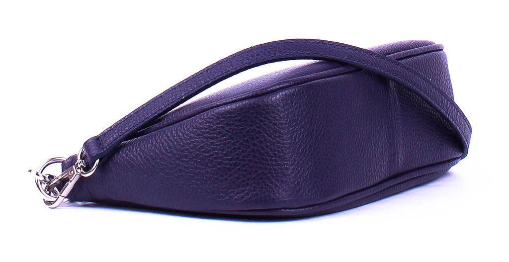 Bandolera de piel italiana Morado 4277-14-32