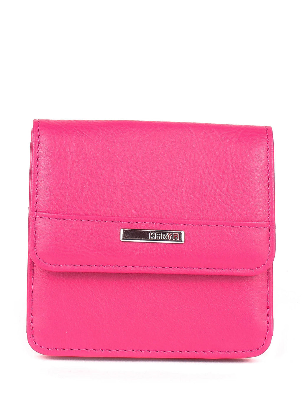 Cartera de piel italiana Rosa 1106-040