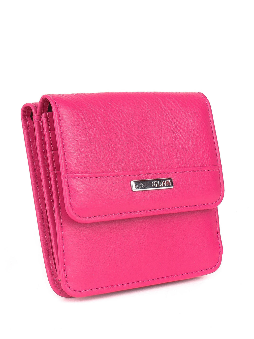 Cartera de piel italiana Rosa 1106-040