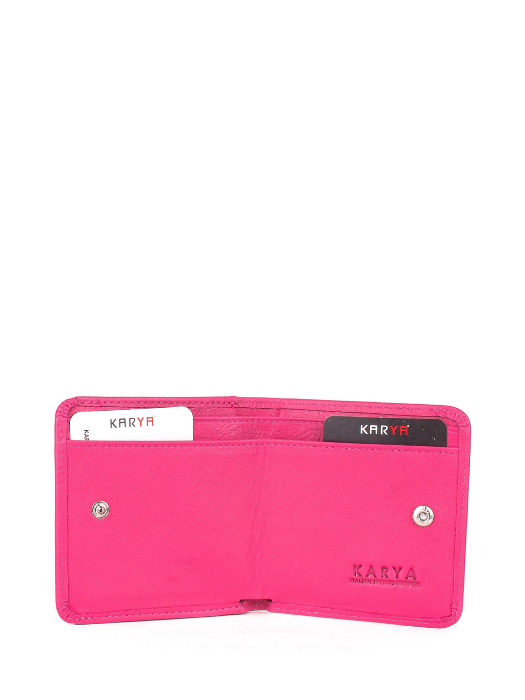 Cartera de piel italiana Rosa 1106-040