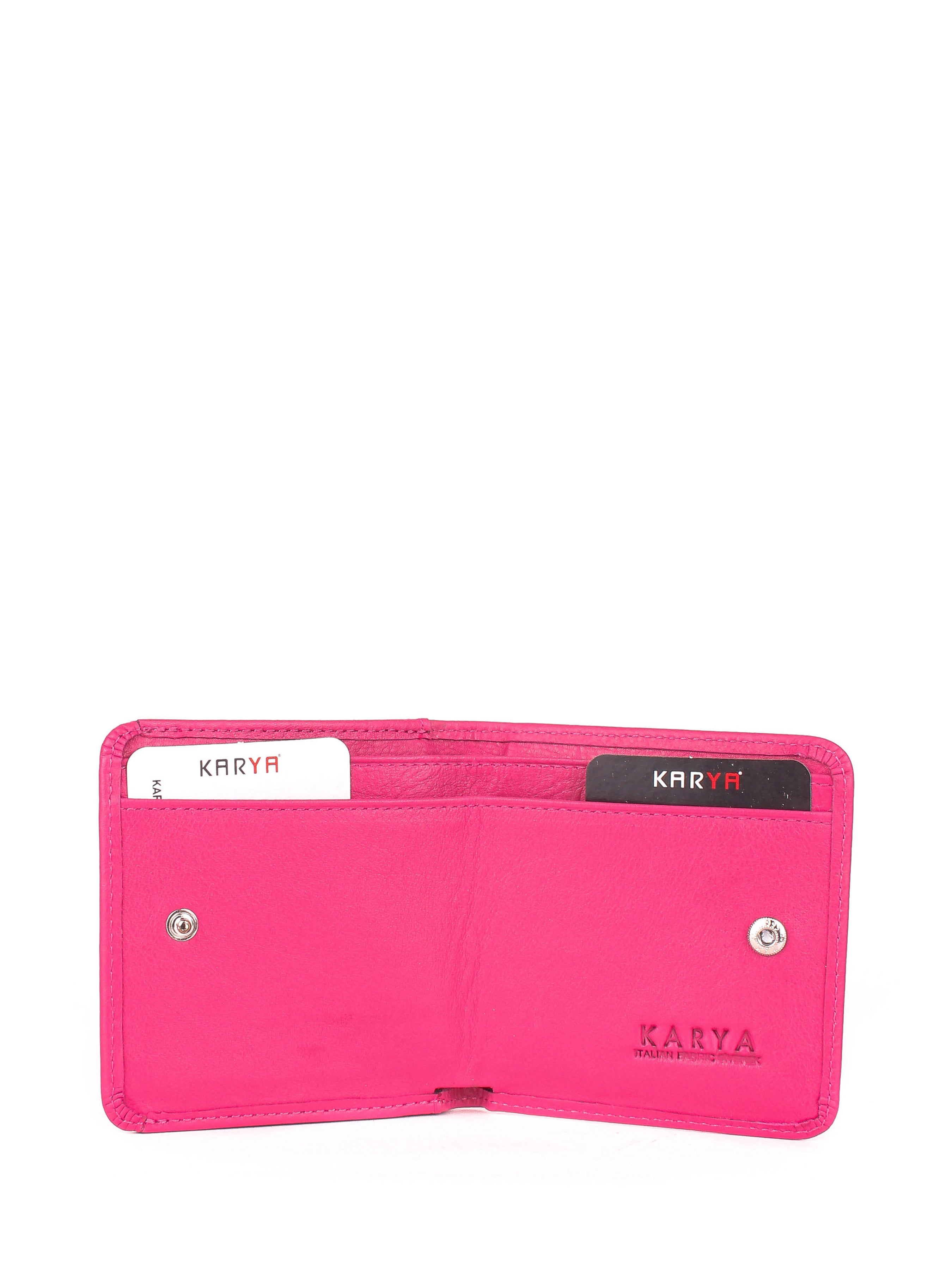 Cartera de piel italiana Rosa 1106-040