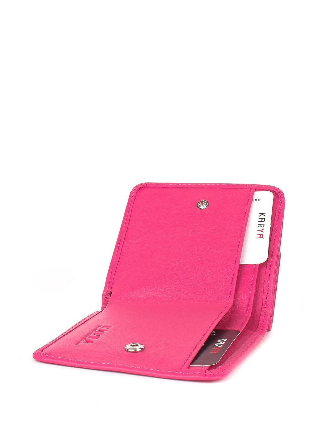 Cartera de piel italiana Rosa 1106-040