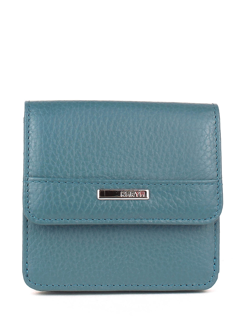 Cartera de piel italiana Темно блакитний 1106-093