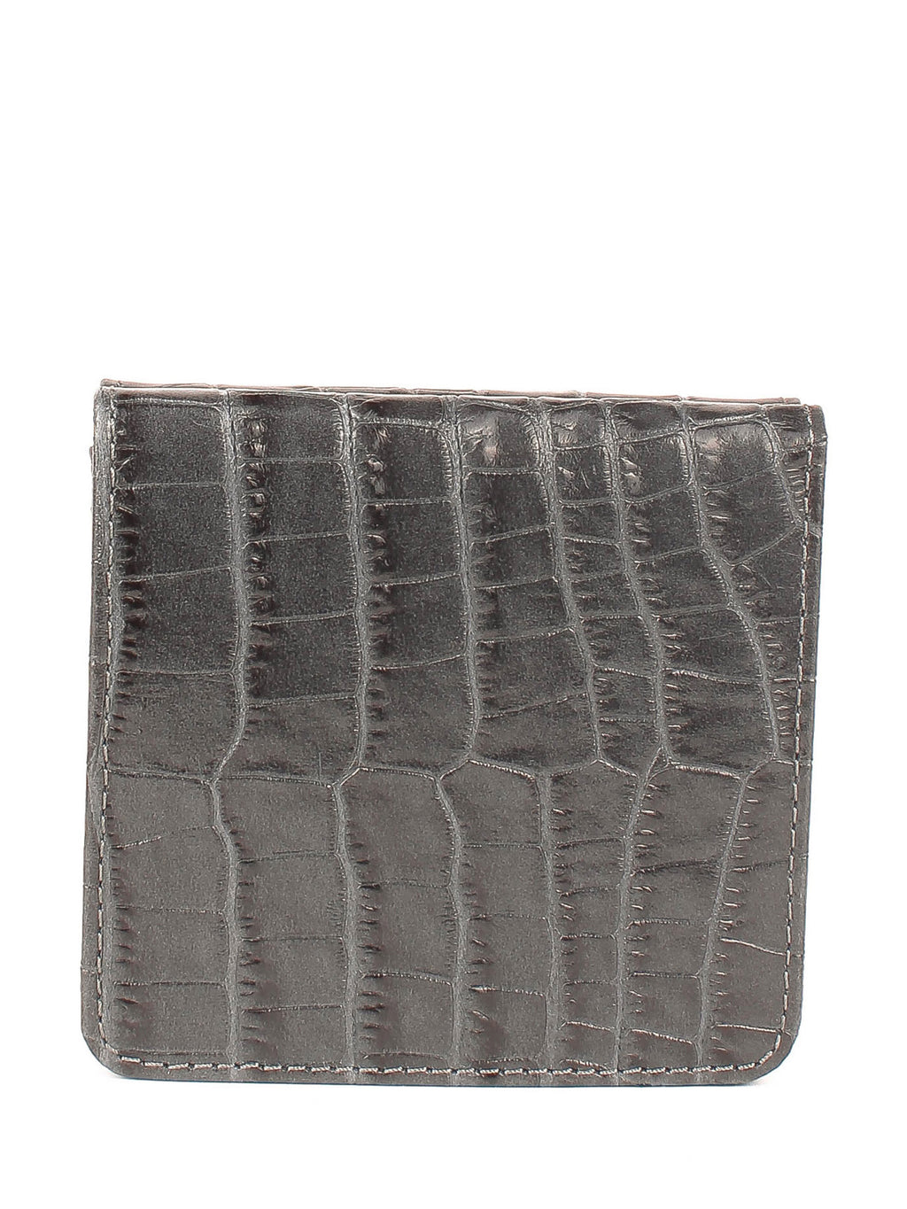 Cartera de piel italiana Gris 1106-528