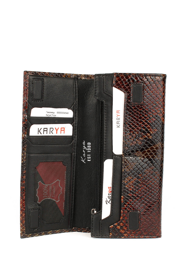 Cartera de piel italiana Verde 1101-540