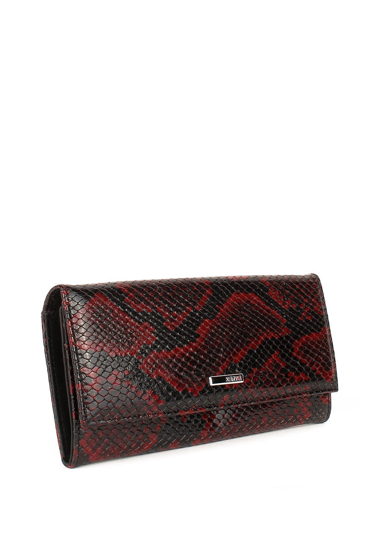 Cartera de piel italiana Burgoña 1101-529