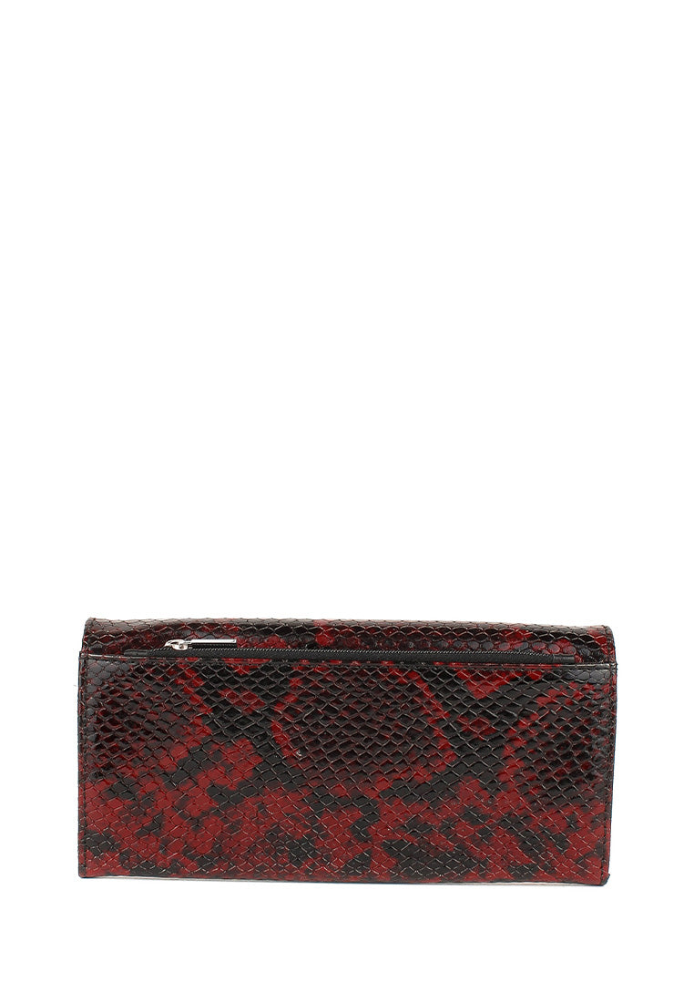 Cartera de piel italiana Burgoña 1101-529