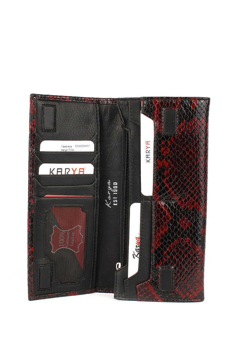 Cartera de piel italiana Burgoña 1101-529